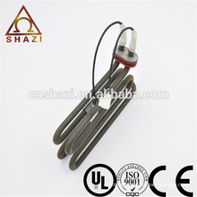 Electric water immersion heating element for washing machine
